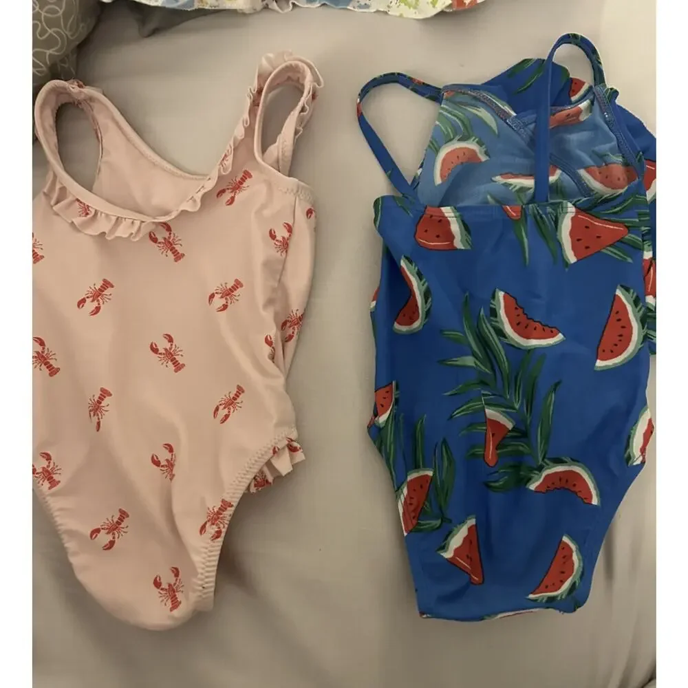 Old Navy Lobster And Watermelon One Piece Bathing Suit 18-24m